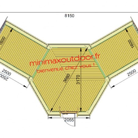 Kota Gite 9.2 m² + 2 extensions