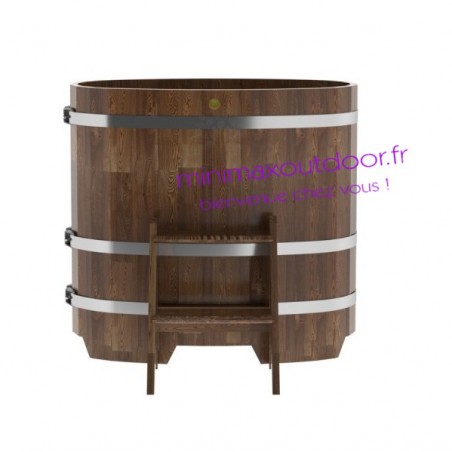 Baignoire en Melèze 0.59 x 1.06 foncé