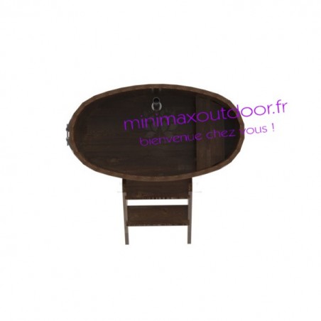 Baignoire en Melèze 0.59 x 1.06 foncé