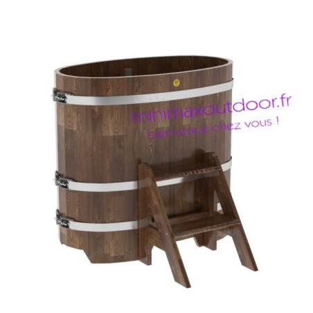 Baignoire en Melèze 0.59 x 1.06 foncé