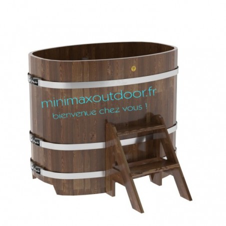 Baignoire en Melèze 0.76 x 1.16 foncé