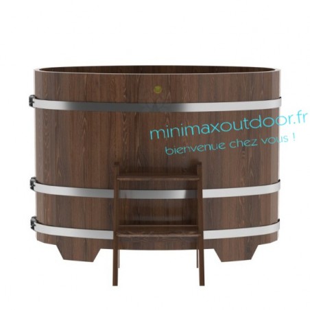 Baignoire en Melèze 0.69 x 1.31 foncé