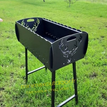 Barbecue fixe cerf