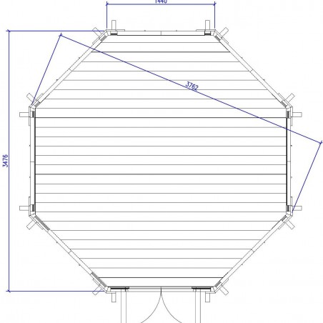 Pavillon Fermé 10 m²