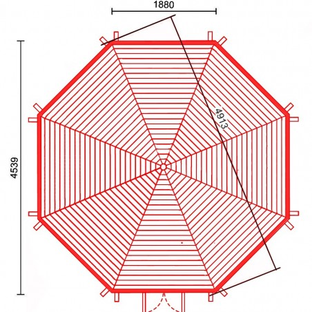 Pavillon Fermé 16.5 m²