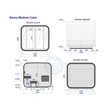 Sauna Medium Cube