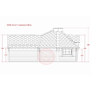 Kota Grill 9.2 m² + extension 2.50 m
