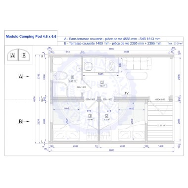 DUO POD 30.8 m² isolé