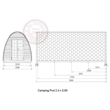 Camping Pod 2.40 x 5.90