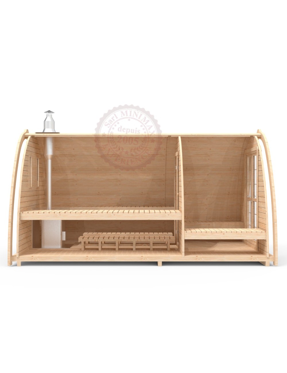 Pod Sauna 2.40 x 4.80 m