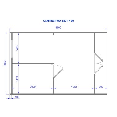 Camping Pod 3.00 x 4.80