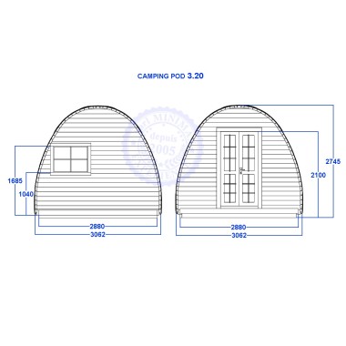 Camping Pod 3.20 x 5.90 m