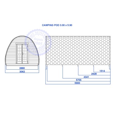Camping Pod 3.20 x 5.90 m
