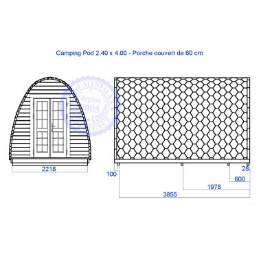 Camping Pod 2.40 x 4.00 m