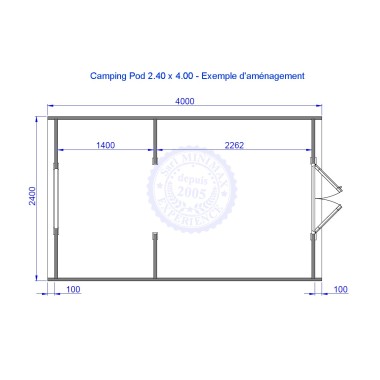 Camping Pod 2.40 x 4.00 m