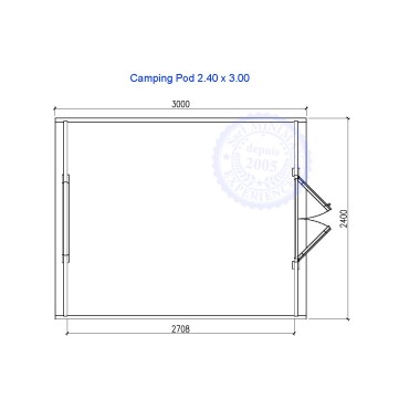 Camping Pod 2.40 x 3.00 m