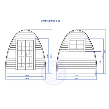 Camping Pod 2.40 x 3.00 m