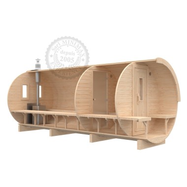 Barrique Sauna 5.90 m diamètre 220