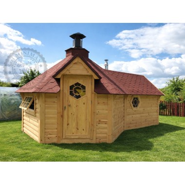 Kota mixte Grill 9.2 m² extension Sauna 2.50m