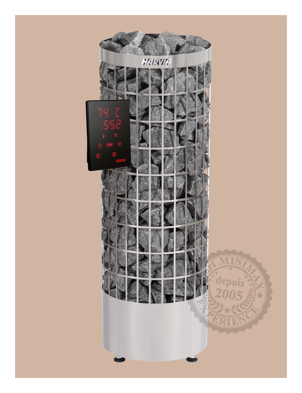 Chauffage de sauna HARVIA Cilindro 7/9/11 Kw (wifi)