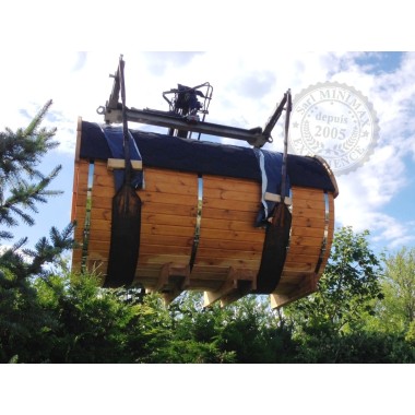Barrique Sauna 3,50 m diamètre 220