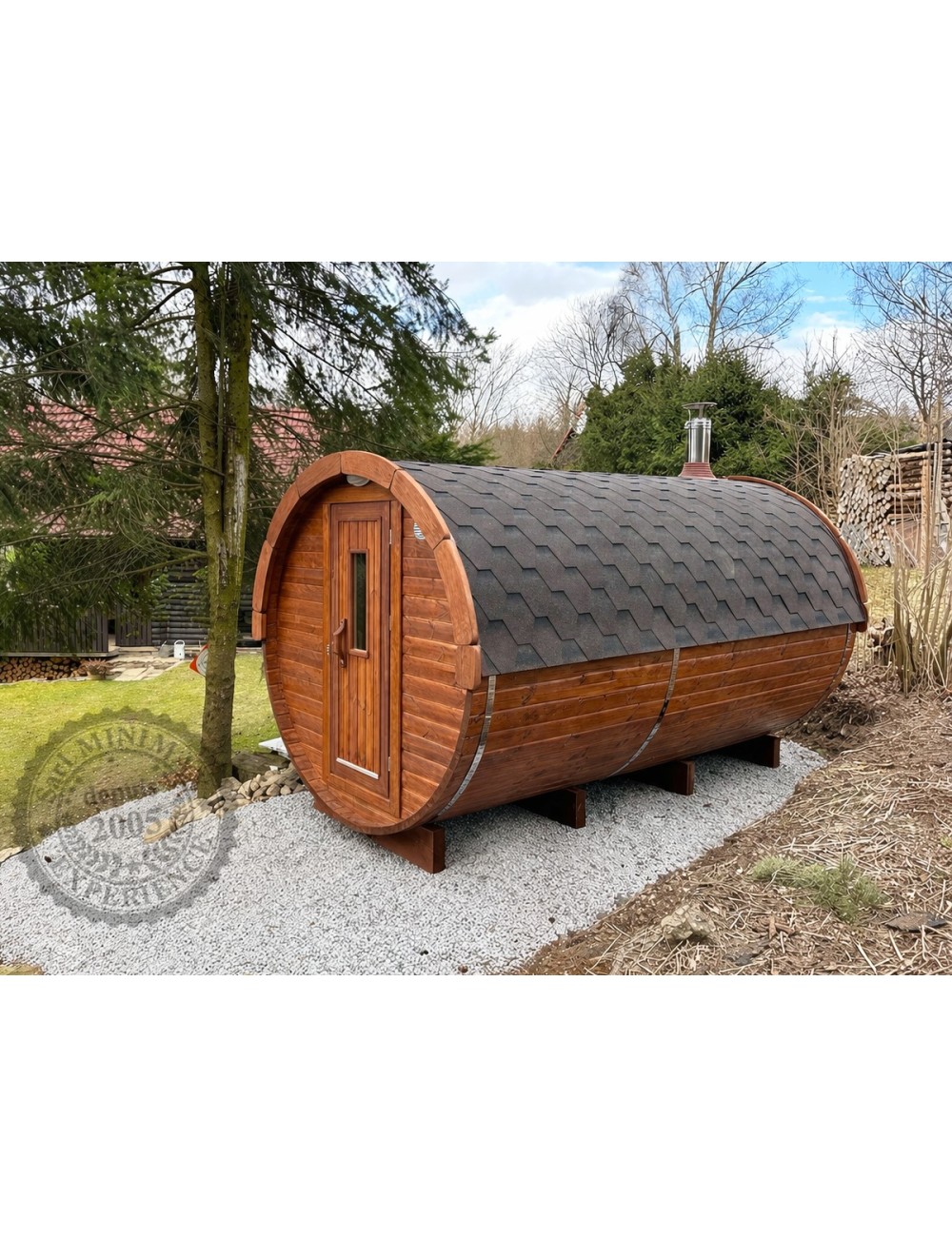 Barrique Sauna 3,50 m diamètre 220