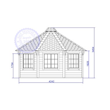 Pavillon Fermé 14.9 m²