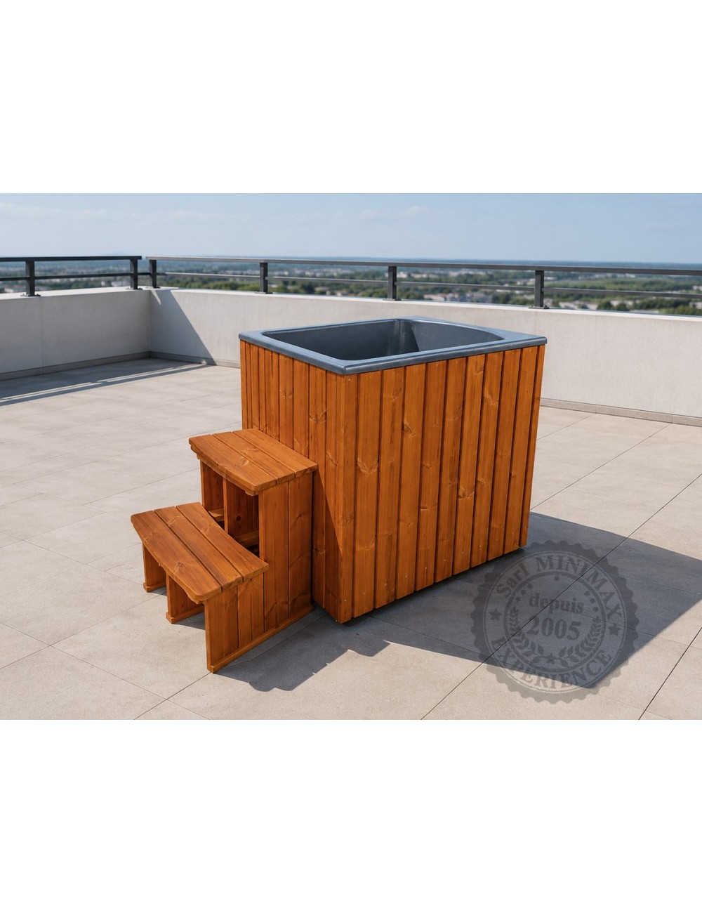 Bain Froid Fibre de Verre Carré