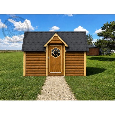un kota gite rectangulaire, une toiture 2 pans par Minimax !