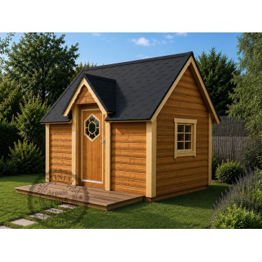 un kota gite rectangulaire, une toiture 2 pans par Minimax !