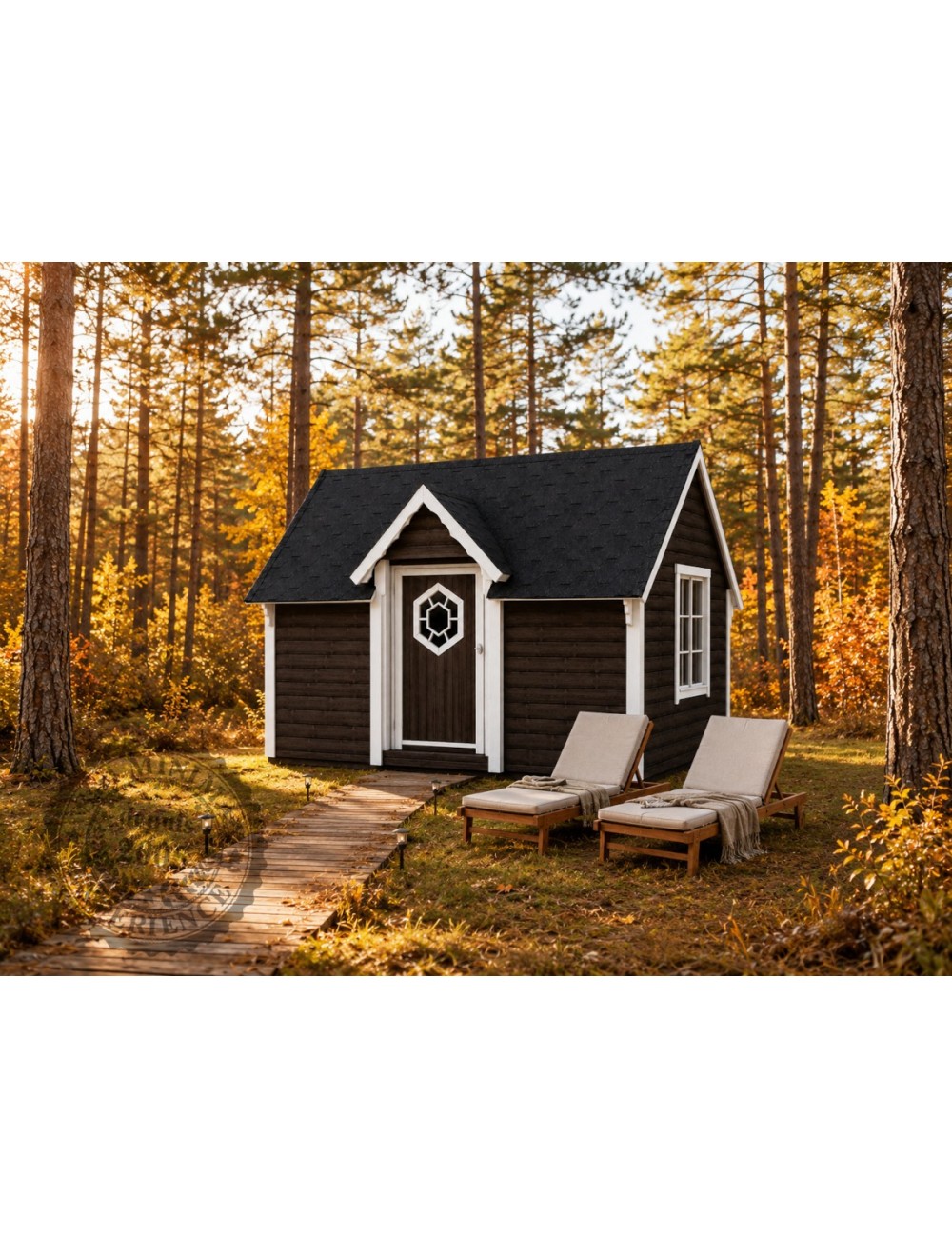 un kota gite rectangulaire, une toiture 2 pans par Minimax !