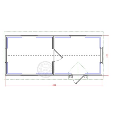 un kota gite rectangulaire, une toiture 2 pans par Minimax !