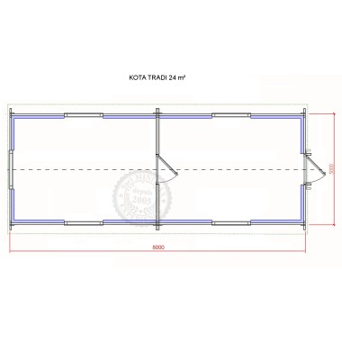 un kota gite rectangulaire, une toiture 2 pans par Minimax !