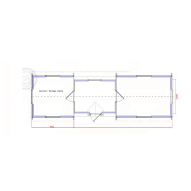un kota gite véritable maison, une toiture 2 pans par Minimax !