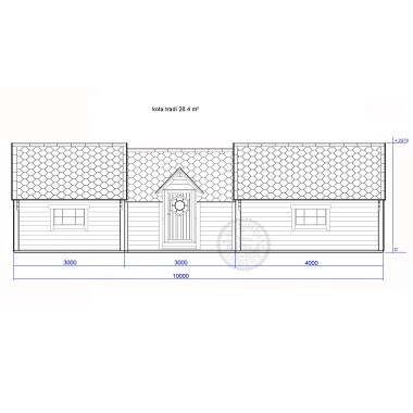 un kota gite véritable maison, une toiture 2 pans par Minimax !