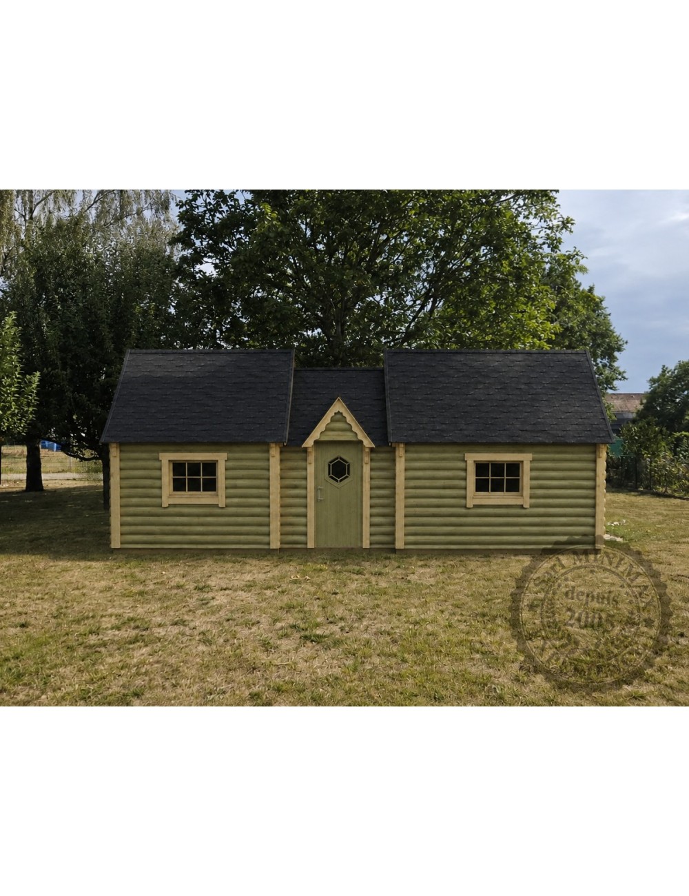 un kota gite véritable maison, une toiture 2 pans par Minimax !