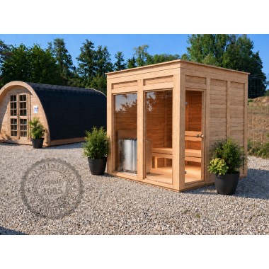 Sauna Initial 2.40 x 1.60 : un sauna qui s'installe partout sans démarche, par Minimax