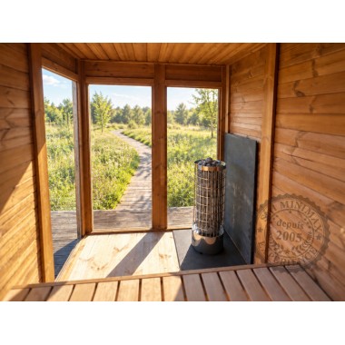 Sauna Initial 2.40 x 1.60 : un sauna qui s'installe partout sans démarche, par Minimax