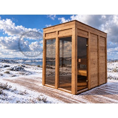 Sauna Initial 2.40 x 1.60 : un sauna qui s'installe partout sans démarche, par Minimax