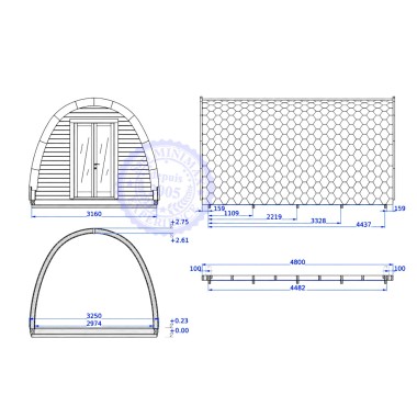 Camping Pod de luxe parfaitement isolé