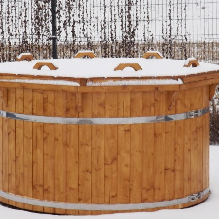 couvercle bois pour bain bain chaud bois