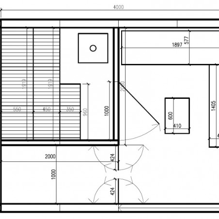 Modulo Cube Sauna 4x3