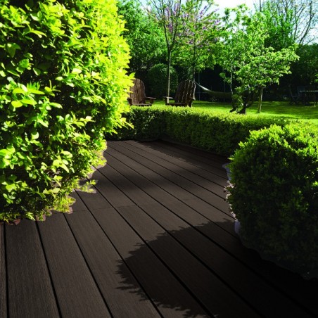 lame de terrasse co-extrudée Chêne Foncé