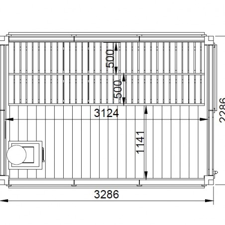Modulo Cube Sauna 2x3