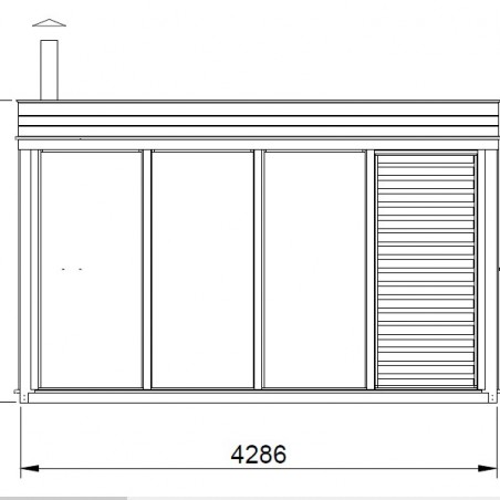 Modulo Cube Sauna 2x4