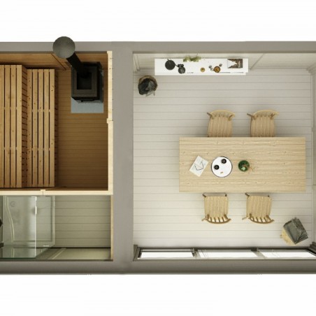 Modulo Cube Sauna 3x5