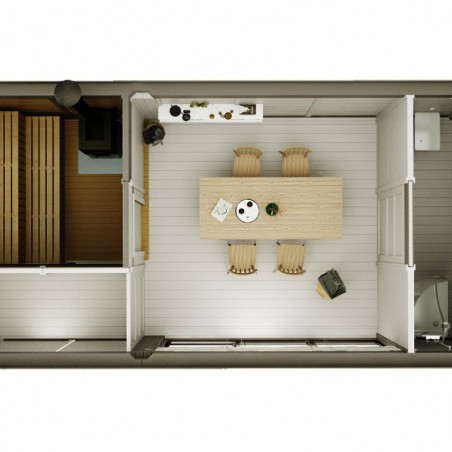 Modulo Cube Sauna 3x6