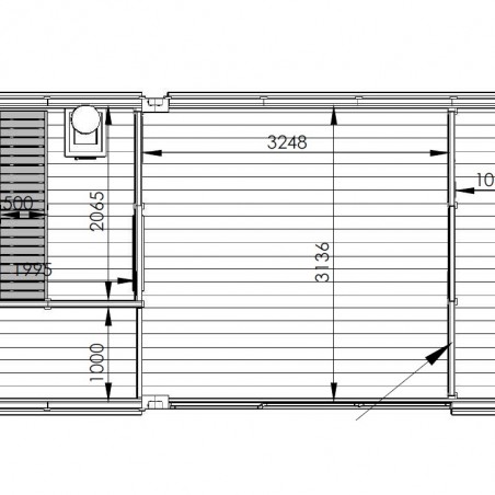 Modulo Cube Sauna 3x6